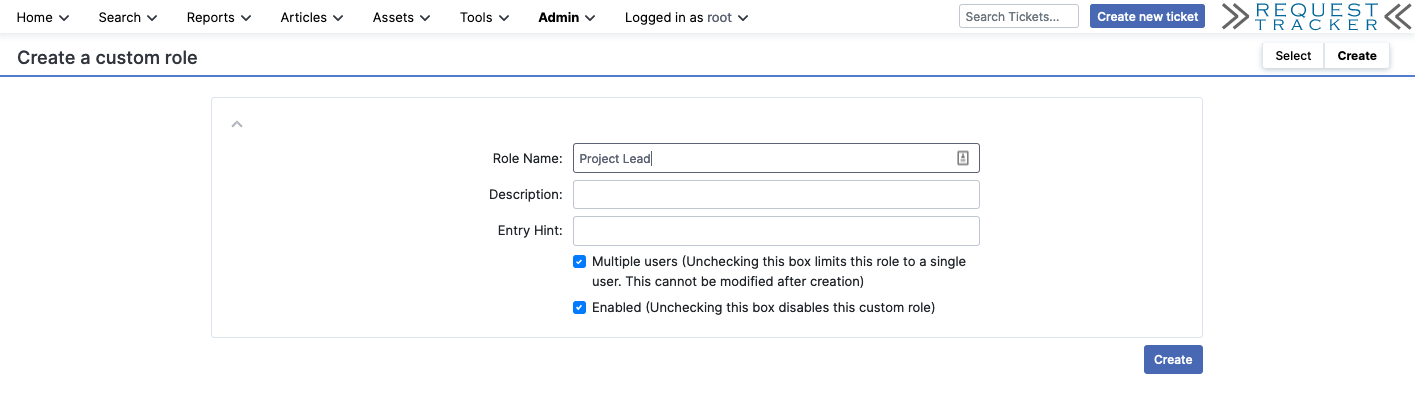 Create a Custom Role